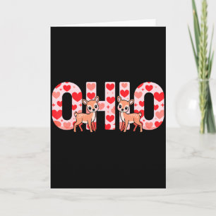 Lustiger Ohio-Hirsch-Midwestern-Party-O-h-i-o zum  Karte