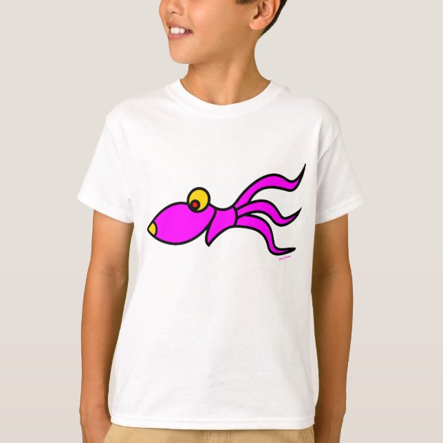 lustiger Oktopus durch Jangokreation T-Shirt (Vorderseite)