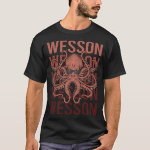 Lustiger Oktopus - Wesson Name T-Shirt