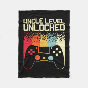 Lustiger Onkel Art für Männer Papa Gaming Beworben Fleecedecke