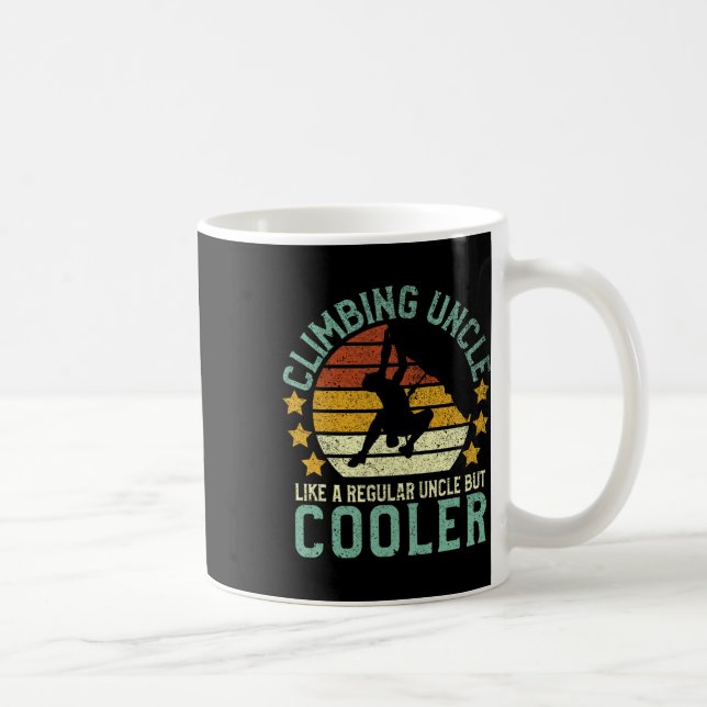 Lustiger Onkel Bouldering Bergsteiger Rock Climbin Kaffeetasse (Rechts)
