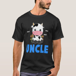 Lustiger Onkel Kuh Niedliche Kuh Bauer Geburtstags T-Shirt