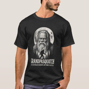 Lustiger Opa Bigfoot Vintage 90er Großvater Sasq T-Shirt