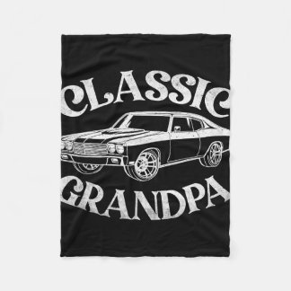 Lustiger Opa Clic Auto Grafik Familie Opa Vatertag Fleecedecke