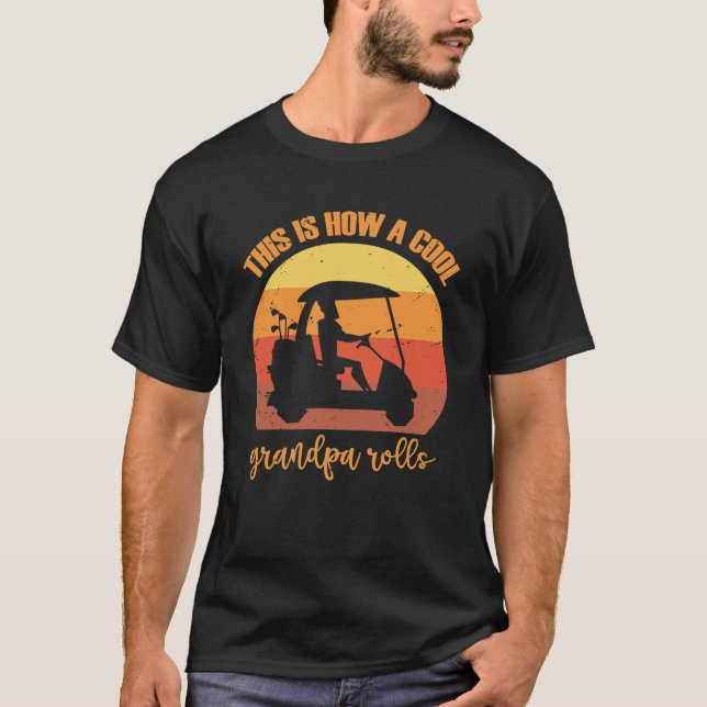 Lustiger Opa Golf T-Shirt (Vorderseite)