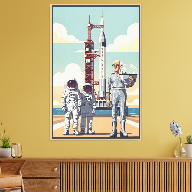 Lustiger Opa Leinwanddruck (Insitu (Wohnzimmer))