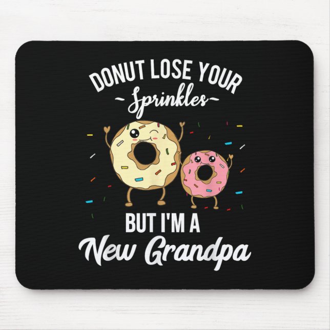 Lustiger Opa Schwangerschaft Enthüllung Meme Baby  Mousepad (Vorne)