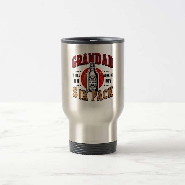 Lustiger Opa Six Pack Pendler Tasse - Vatertag (Mittel)