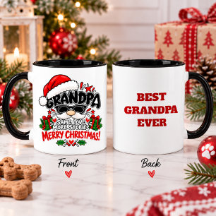 Lustiger Opa Spielerei Weihnachts Dankeschön Gesch Tasse