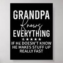 Lustiger Opa weiß alles Vintage-Geschenk