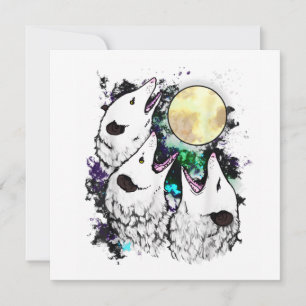 Lustiger Opossum-Aufkleber Süßer schreiender Pos Einladung