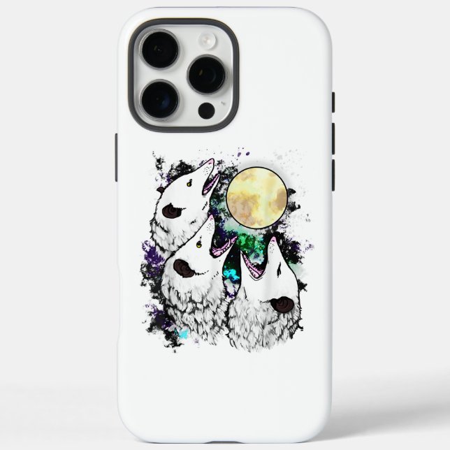 Lustiger Opossum-Mond Süßer schreiender Possum Case-Mate iPhone Hülle (Rückseite)