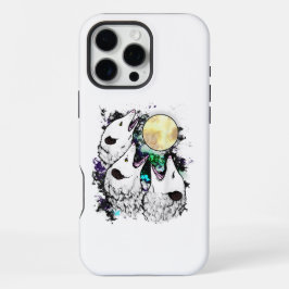 Lustiger Opossum-Mond Süßer schreiender Possum iPhone 16 Pro Max Hülle