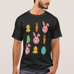 Lustiger Osterhase Huhn Karotten Männer Frauen Kin T-Shirt