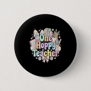 Lustiger Ostern Klassenzimmer Lehrer ein hoppy Leh Button