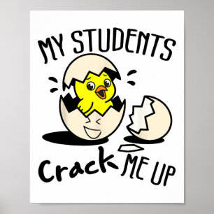 Lustiger Ostertag Ei Küken Lehrer Meine Schüler Cr Poster