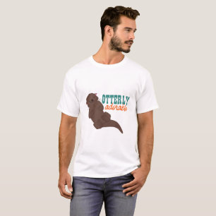 Lustiger Otter-Cartoon TierOtterly entzückend T-Shirt