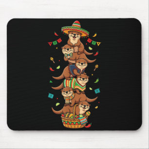 Lustiger Otter Cinco De Mayo Kinder Männer Frauen  Mousepad