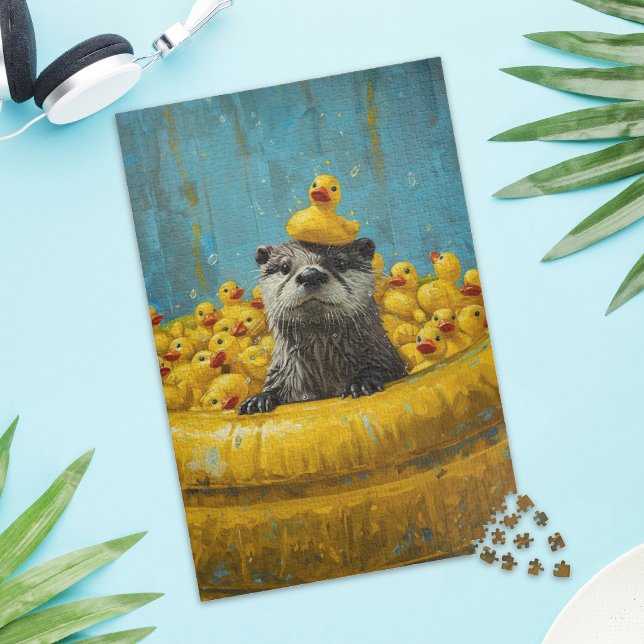 Lustiger Otter Gummiente Pool Puzzle (Von Creator hochgeladen)
