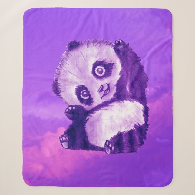 Lustiger Panda Sherpadecke (Vorderseite)