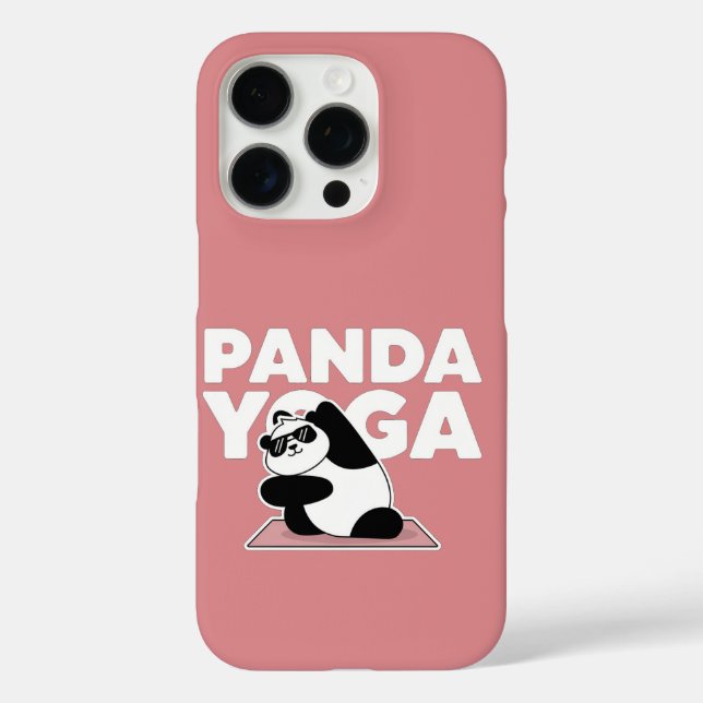 lustiger Panda-Yoga Case-Mate iPhone Hülle (Rückseite)