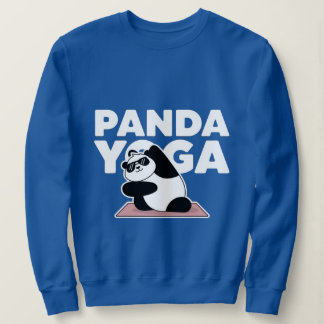 lustiger Panda-Yoga Sweatshirt