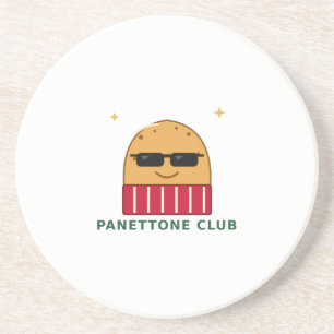 Lustiger Panettone-Club-Weihnachts-Reisebecher Getränkeuntersetzer