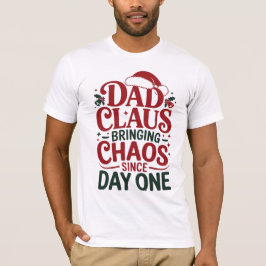 Lustiger Papa Claus Weihnachtsdesign T-Shirt