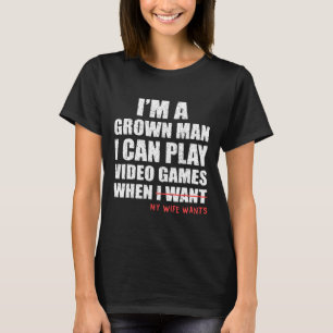 Lustiger Papa-Gamer Ich kann Videospiele spielen, T-Shirt
