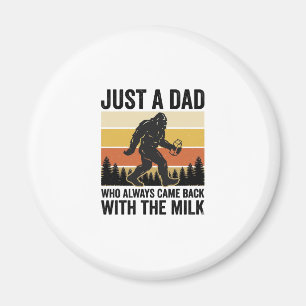 Lustiger Papa kam mit der Milch Vintage-Shirt_1 Magnet