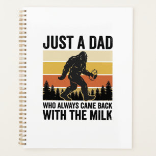 Lustiger Papa kam mit der Milch Vintage-Shirt_1 Planer