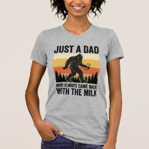 Lustiger Papa kam mit der Milch Vintage-Shirt_1 T-Shirt