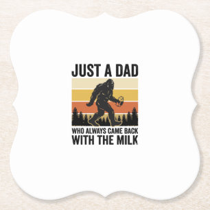 Lustiger Papa kam mit der Milch Vintage-Shirt_1 Untersetzer