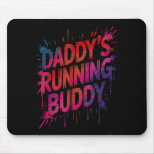 Lustiger Papa-Lauftreffpartner Vater Halbmarathon Mousepad