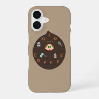 Lustiger Papa-Monster liebt Kaffee