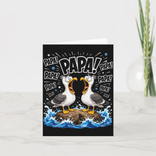 Lustiger Papa-Möwe Vatertagshumor Karte