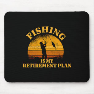 Lustiger Papa Rentner Opa Fischen Ist Mein Ruhesta Mousepad