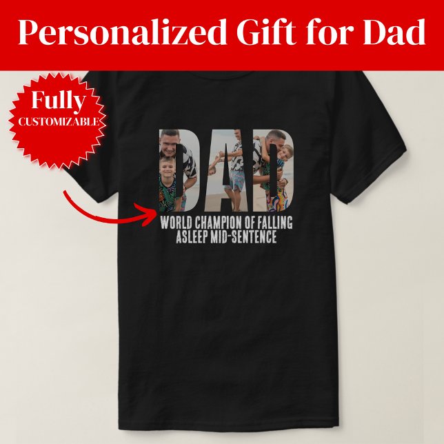 Lustiger Papa schläft ein T-Shirt (Funny Fall Asleep Dad T-Shirt
)