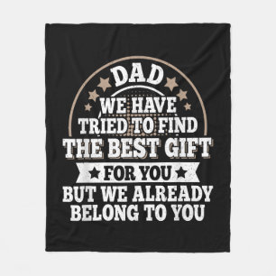 Lustiger Papa-Spruch Grafik Vintage Papa Vater Fleecedecke