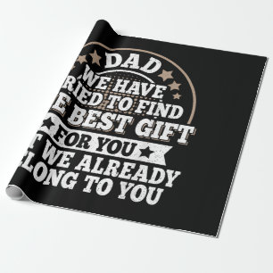 Lustiger Papa-Spruch Grafik Vintage Papa Vater Geschenkpapier
