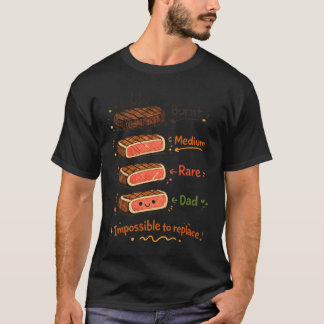 Lustiger Papa-Steak-Gargrade Vater-Geschenk T-Shirt