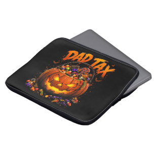 Lustiger Papa-Steuer Halloween-Kürbis Laptopschutzhülle