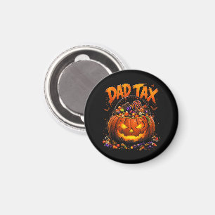 Lustiger Papa-Steuer Halloween-Kürbis Magnet