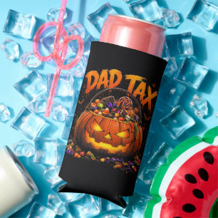 Lustiger Papa-Steuer Halloween-Kürbis Selters Dosenkühler