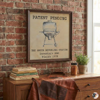 Lustiger Papa "Tankstelle" Vintage Grill Patent