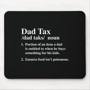 Lustiger Papa teilt lustige Wortspiel-Zitate Mousepad