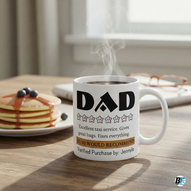 Lustiger Papa-Test 10/10 Würde ich empfehlen Perso Kaffeetasse (Von Creator hochgeladen)