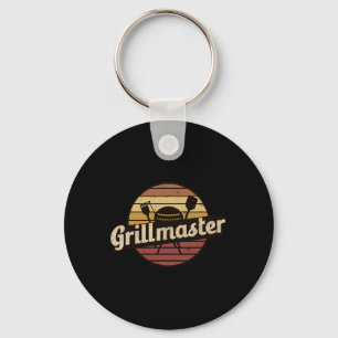 Lustiger Papa Vintage-Design Grillmaster Vatertag Schlüsselanhänger