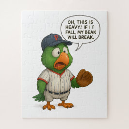 lustiger Papagei Baseball Puzzle