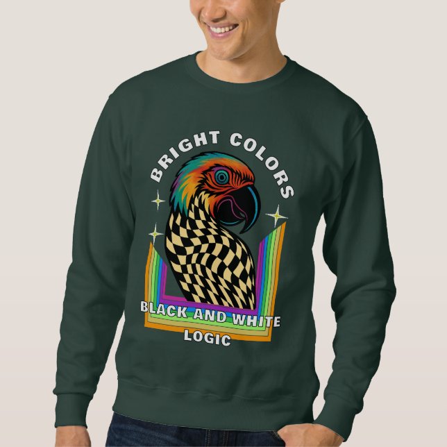 lustiger Papagei Sweatshirt (Vorderseite)